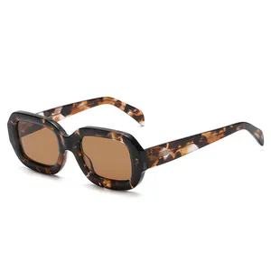 Модные солнцезащитные очки новейшие 2024 новые Квадратные Солнцезащитные очки от поставщика