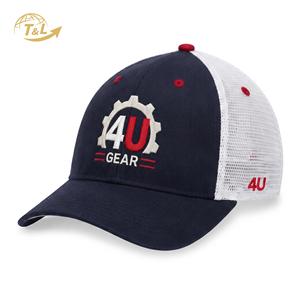 Gorra de béisbol estructurada de 5 paneles de alta calidad 4U, venta al por mayor, con logo personalizado impreso, gorras de camionero de malla transpirable para hombre, ideales para el verano. - Product Image 1
