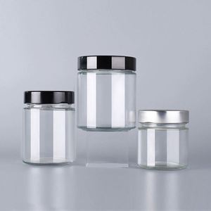 Eco Friendly 50ml 100ml 150ml 250ml 300ml 500ml Honey <b>Spice</b> Pudding <b>Jar</b> Glass Food Storage <b>Jar</b> Aluminum Screw Lid - Product Image 1