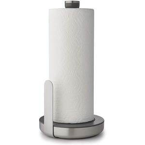 Soporte personalizado para toallas de papel rasgado con una mano, fácil de rasgar, tejido de acero inoxidable, cocina, baño, oficina, estante dispensador - Product Image 3