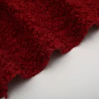 Tissu polaire Sherpa populaire pour l'automne et l'hiver Imitation laine d'agneau tissu recyclé en peluche pour vêtement de veste