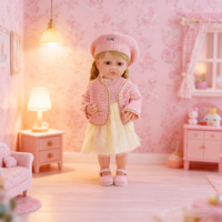 Poupée de bébé nouveau-né réaliste en silicone souple 3D colorée de haute qualité pour les petites filles, jouet éducatif mignon et réaliste