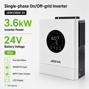 Onduleur solaire hybride MPPT 24V 3,6 kW avec chargeur, entrée PV 5000W pour système de secours solaire domestique - Product Image 1