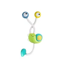 ITTL 귀여운 목욕 장난감 동물 달팽이 에코 전기 더블 물 스프링클러 콘센트 어린이 샤워 아기 장난감