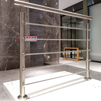 Indoor Metal Stair Railing Baluster System Post Fence Tubular Steel Railing Hardware Rope Price Stainless Steel Balcony Railing