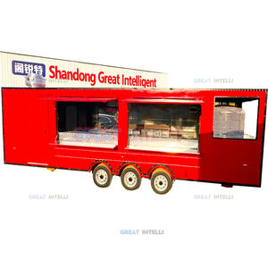 Camion de restauration mobile sur roues, cuisine préfabriquée, remorque alimentaire entièrement équipée à vendre aux États-Unis, pour la vente de snacks, hot-dogs et frites - Product Image 1