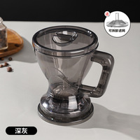Infuseur de thé en plastique de luxe de 600ml 20oz infuseur de théière de distribution de fond pratique thé en vrac unique cafetière brassée à la main