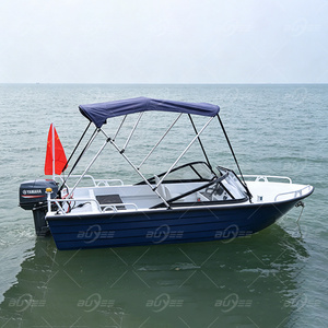 Direct d'usine <span class=keywords><strong>Bateau</strong></span> de vitesse en alliage d'aluminium de 12,8 pieds péniche de débarquement commerciale Yacht pare-brise hors-bord prix bon marché pour l'utilisation en mer - Product Image 1
