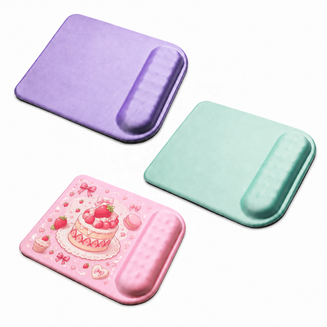 Personalized Sublimation Printed Rubber Wrist Rest Mouse Pad Ergonomic for Promotional Gifts and Office Desk Use
