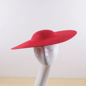 16inch Round Saucer Vintage Inspired Percher <b>Hat</b>-Outdoor Beach Business Style 100% Polyester All Seasons - Product Image 2