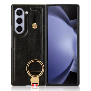 เคสหนังสำหรับ Samsung Galaxy Z Z Fold 6กรอบหนังเคสฝาหลังแบบแข็งสำหรับเคสโทรศัพท์ Fold3 Z 5g