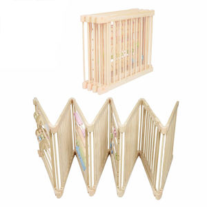 बच्चों के लिए लकड़ी के बच्चे सुरक्षा बाड़ लकड़ी के गेट प्लेपेन खेलते हैं - Product Image 3