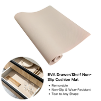 Tapis de protection pour tiroir en mousse EVA pré-découpé, à découper sur mesure, antidérapant, anti-bruit, résistant aux rayures et à l'humidité