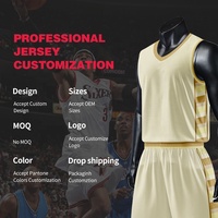 Maillot de basket-ball personnalisé, sublimation, kit de basket-ball réversible, maillot en maille polyester brodé, t-shirt de basket-ball vl899