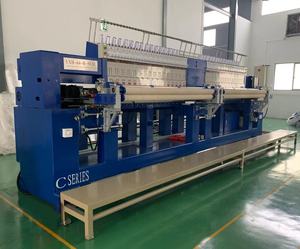 เครื่องเย็บและปักคอมพิวเตอร์<span class=keywords><strong>32</strong></span>หัว64เข็มสำหรับผ้าคลุมเตียงขนาด128<span class=keywords><strong>นิ้ว</strong></span>1200รอบต่อนาที - Product Image 1