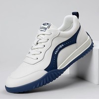 Chaussures décontractées pour hommes Printemps 2026 Nouveautés Baskets confortables à lacets, semelle souple, tige souple, respirantes, couleur unie