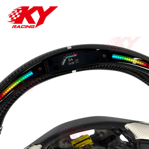 Volant en fibre de carbone pour Cadillac XT4 XT6 CT4V CT5V ESCALADE ESCALADE-V avec affichage LED du régime moteur - Product Image 2