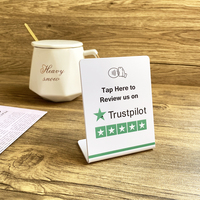 Aumente Rápidamente el Número de Suscriptores a sus Comentarios con Nuestro Soporte NFC para Reseñas de Trustpilot, Soporte NFC de 3x4 Pulgadas para Instagram para Negocios