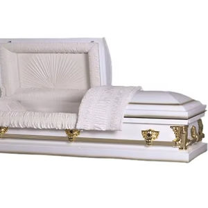 Цена белого гроба KM2003 металлическая шкатулка с металлическим гробом - Product Image 1