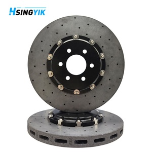Disque de frein en céramique carbone avant Hsingyik pour <span class=keywords><strong>Dodge</strong></span> <span class=keywords><strong>Viper</strong></span> <span class=keywords><strong>SRT</strong></span> V10 5290394AA Mise à niveau 355X32MM à 370X34MM - Product Image 1