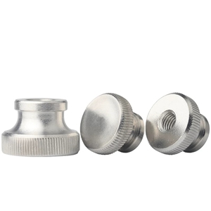 18-8 Edelstahl M2 M3 M4 M5-M10 Hochkopf-Rändelmuttern GB806 Daumengriff-Einstellmutter mit Kragen - Product Image 6