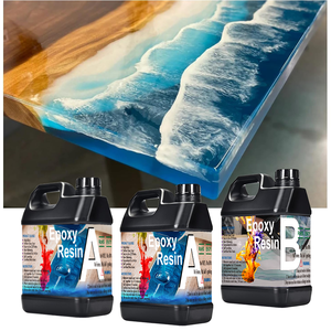 เรซิ่นใสและสารทำให้แข็งตัวสำหรับงานหล่อแบบลึก Resina Epoxica สูตร A และ B อัตราส่วน 2:1 สำหรับงานศิลปะ DIY ชุดเรซิ่น OEM - Product Image 2
