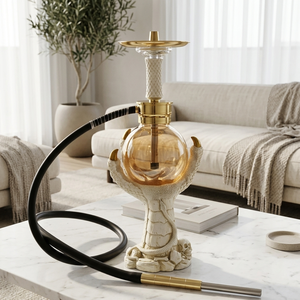 Chicha en acier inoxydable avec griffe de <span class=keywords><strong>dragon</strong></span> en résine unique et boule de cristal, cinq couleurs - Product Image 2