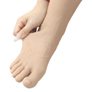Dedo del pie usable <span class=keywords><strong>silicona</strong></span> artificial pies falsos mangas prótesis mujer travesti pie pierna ocultar piel <span class=keywords><strong>para</strong></span> pierna ocultar cicatriz piel - Product Image 3