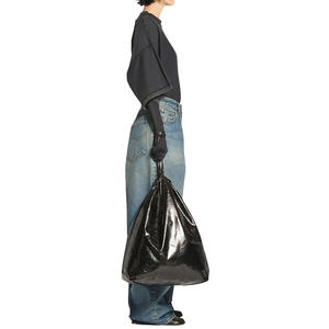 <span class=keywords><strong>Pantaloni</strong></span> in Denim di cotone azzurro all'ingrosso personalizzati Jeans larghi a gamba larga a vita alta da <span class=keywords><strong>donna</strong></span> - Product Image 4