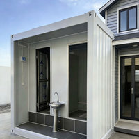 Toilettes mobiles de camping de luxe en acier de haute qualité, unité de douche extérieure, toilettes portables, mini-conteneur sanitaire