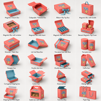 Boîte d'emballage personnalisée pour macarons, biscuits et beignets, impression couleur intégrale, rose corail, boîte cadeau pliable pour biscuits avec séparateurs