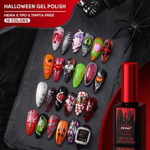 Ensemble de vernis gel JTING Phantom, vernis gel Halloween, 16 couleurs, effet phosphorescent, sans HEMA/TPO, pour nail art, DIY, fête, cosplay - Product Image 1