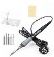 Fer à souder électrique 90W, réglage numérique de la température, sommeil automatique, chauffage interne thermique en céramique, outils de soudage à l'étain portables