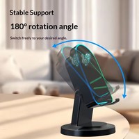 Haut-parleur à induction intelligent créatif, support de téléphone portable, lampe de bureau multifonctionnelle intégrée, mini lampe RGB, haut-parleur Bluetooth