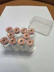 3ml Cillin Bottle Box Pet Vaccine Lid Plastic Box 10 Pieces Clear <b>Packing</b> XIANGSHI Brand SL01 Model Embossing Recycled Materials - Product Image 1