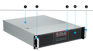 Telaio Server OEM/ODM 2 u550 supporto supporto per <span class=keywords><strong>Computer</strong></span> industriale custodia fino a 8*3.5 "HDD ATX Board telaio Server industriale - Product Image 4