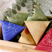 Boîte à sucre personnalisée de style français, couleur crème, senior, sans boîte à chocolat triangulaire pliante