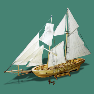 Kit Modello Veliero Storico Occidentale Harvey in <span class=keywords><strong>Legno</strong></span>, Regalo Creativo Fai da Te, Nave Pirata Barca a Vela Giocattoli Fai da Te per Adulti - Product Image 3