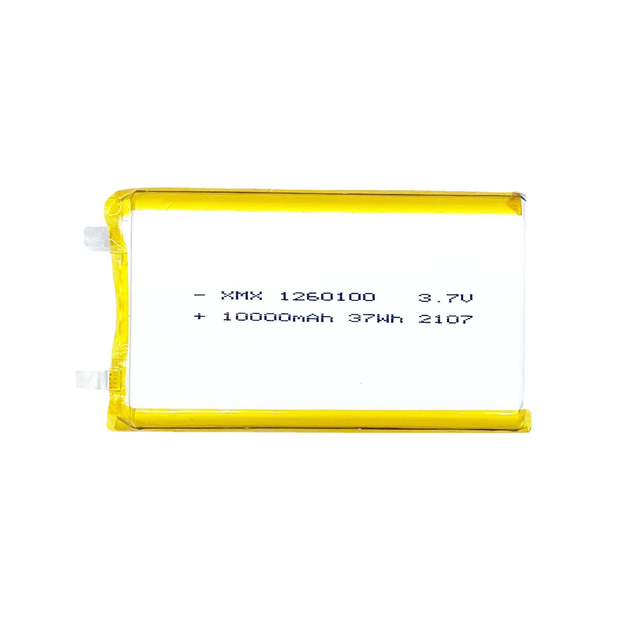 High Quality 1260100 3.7V 10000mAh 37Wh Rechargeable Lithium Polymer Battery for Power Bank Portable Devices