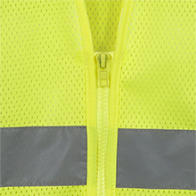 เสื้อกั๊กนิรภัยลายจราจรพร้อมซิปเสื้อผ้าไฮวิสระบายอากาศได้ดีมองเห็นได้ชัดเจน - Product Image 3