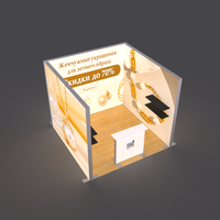 Stand d'exposition modulaire tout-en-un 10x10 avec caisson lumineux SEG en aluminium rétroéclairé, directement de l'usine, pour salons professionnels