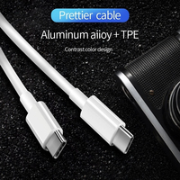 Câble de charge rapide pour mobile, type C, certifié Fast Charge, bloc de charge et câble USB-C vers USB-C 2 m