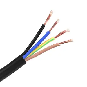 Cabo de extensão de cabo de fio RVV cabo de PVC trançado fio de cobre condutor elétrico 4 núcleos 20 AWG