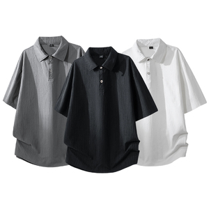 T-shirt alla Moda in 100% Poliestere, Realizzate in Tessuto Jacquard Lavorato a Maglia 220GSM, Vestibilità Ampia ODM, Casual e Traspiranti - Product Image 3