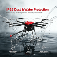 Drone Pembersih Fasad Bertekanan Tinggi untuk Kaca Jendela Gedung Eksterior Siap Kirim OEM