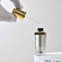 Botol penitis kaca sederhana, kelas atas kualitas tinggi botol minyak esensial cocok untuk Perawatan Kulit botol cat kuku Mini
