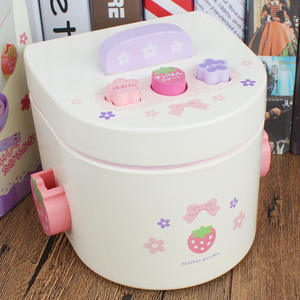 Meilleures ventes de jouets en bois pour enfants, jouets de <span class=keywords><strong>cuisine</strong></span> créatifs, jouets de simulation de cuisinière à riz, ensemble de puzzles de <span class=keywords><strong>cuisine</strong></span> en bois, jouets pour enfants - Product Image 4