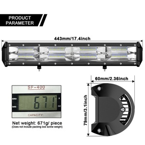 Luz de Trabajo, Faros Antiniebla, Lámpara LED Impermeable para Auto, Barra de Luz LED Delantera de 288W para Auto, Motocicleta y Camión - Product Image 3