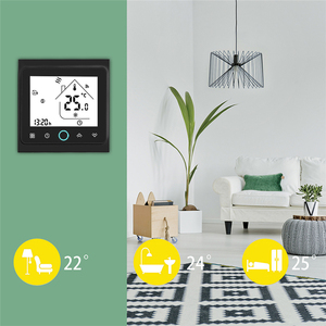 AC 220V DC 12V Tuya Smartlife deux/quatre tuyaux ventilateur bobine chambre Valve Wifi Thermostat climatiseur contrôleur - Product Image 6