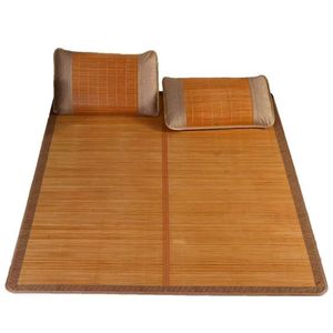 Bamboo Cooling Mat <b>Foldable</b> Summer Mat Ice Silk Breathable For Home Student Dormitory Single Double Rattan Mat - Product Image 5